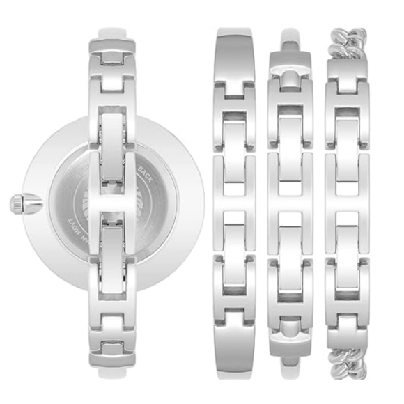 Women\'s Bangle Watch and Bracelet Set Silver main image 4